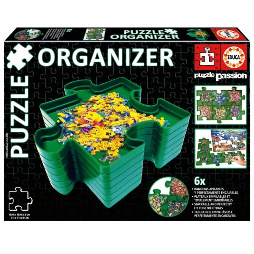 Pazeli Органайзер за пъзели Educa 6 части - Little bees
