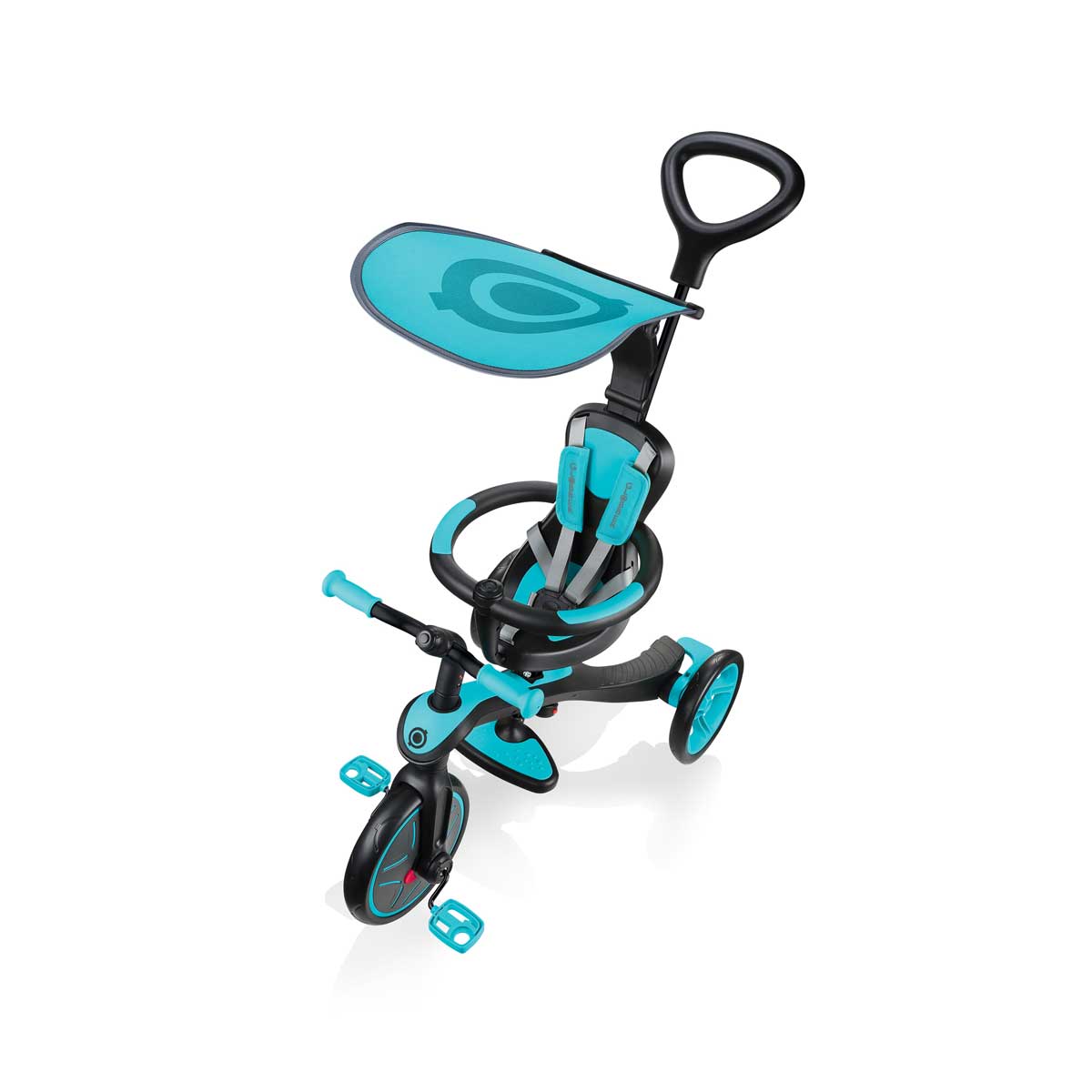 Детска триколка 4 в 1, Globber Trike Explorer синьо-зелена - Image 3