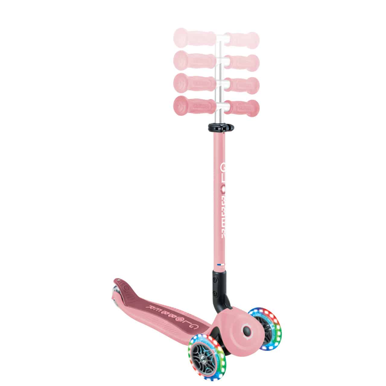 Сгъваема тротинетка 5 в 1 GLOBBER GO UP ACTIVE LIGHTS 360° - пастелно розова - Image 5