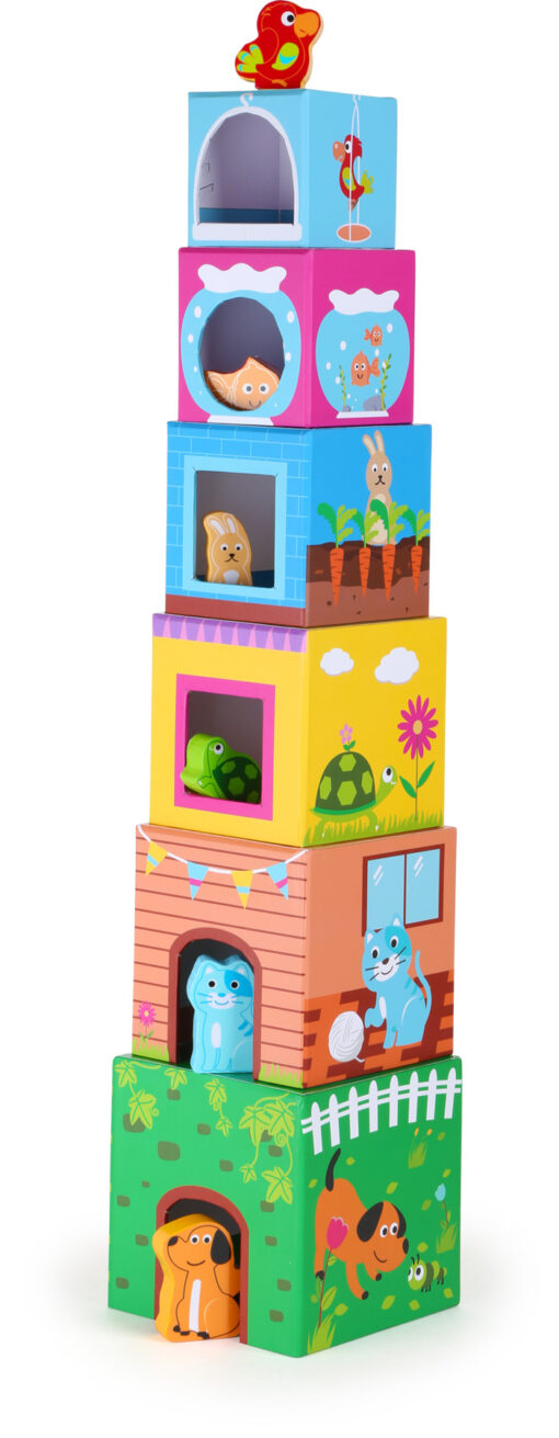 Stacking Cubes with Pets