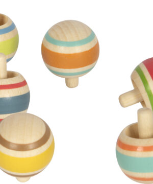 Wooden Gyro Top Set
