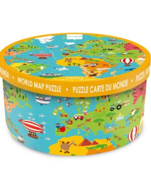 Detski-pazel-ot-150-chasti---Karta-na-sveta