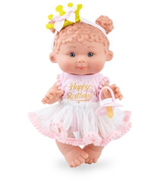 Kukla-Maia-gotova-za-parti-s-biberonche