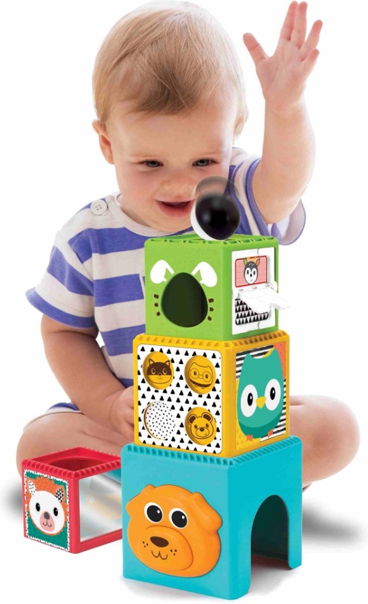 Infantino B Kids Кош за игра и кубчета за подреждане - Image 2