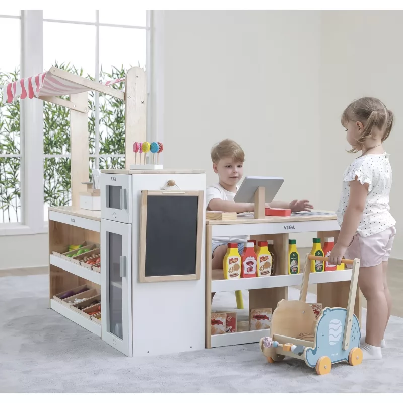 Комплект за ролева игра Супермаркет от Viga Toys - Image 2