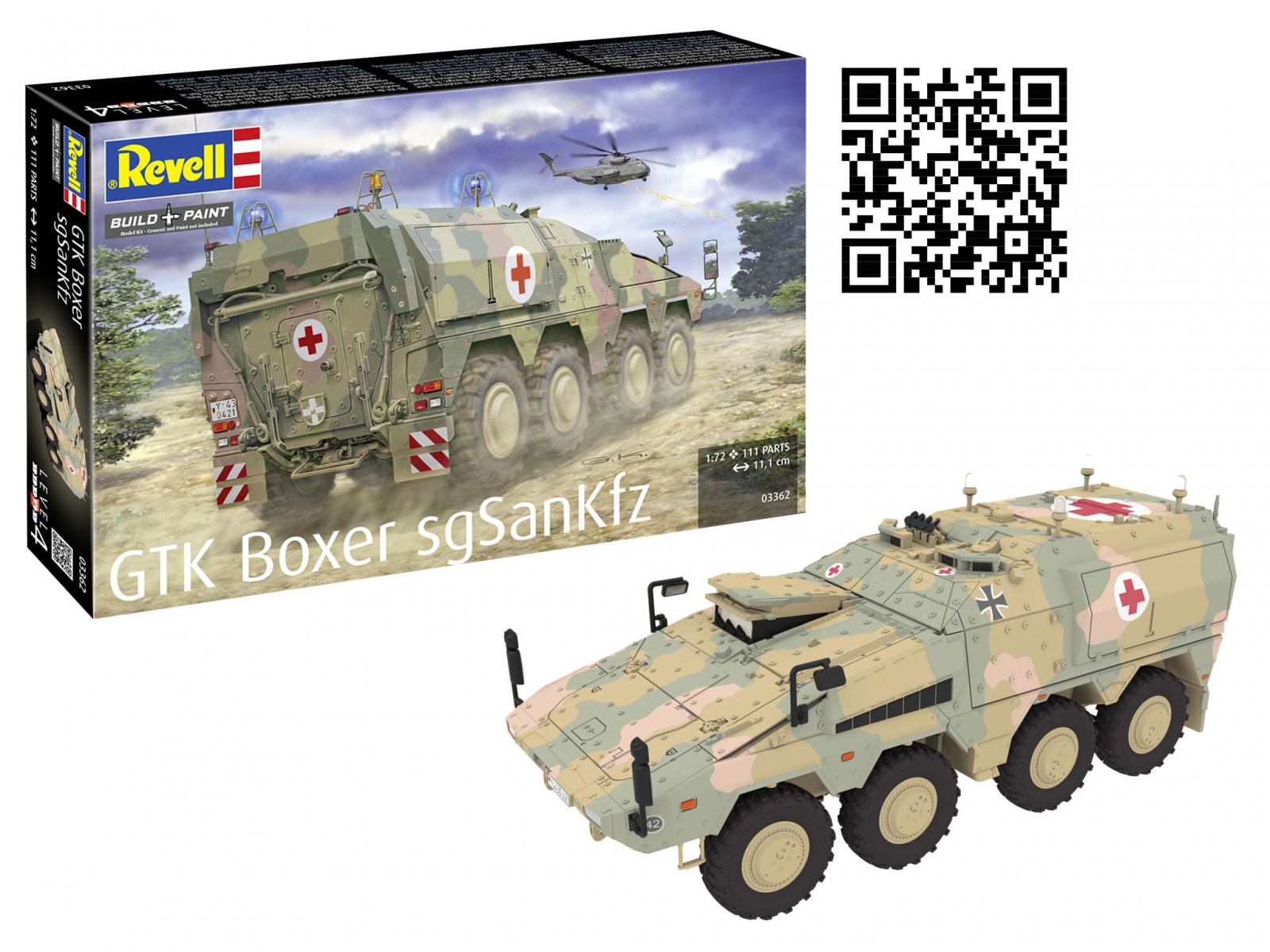 Сглобяем модел Revell Танк GTK Boxer sgSANKfz 111 части - Image 2