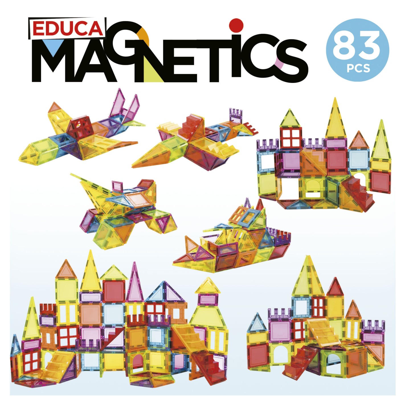 Магнитен конструктор Educa 83 части - Image 2