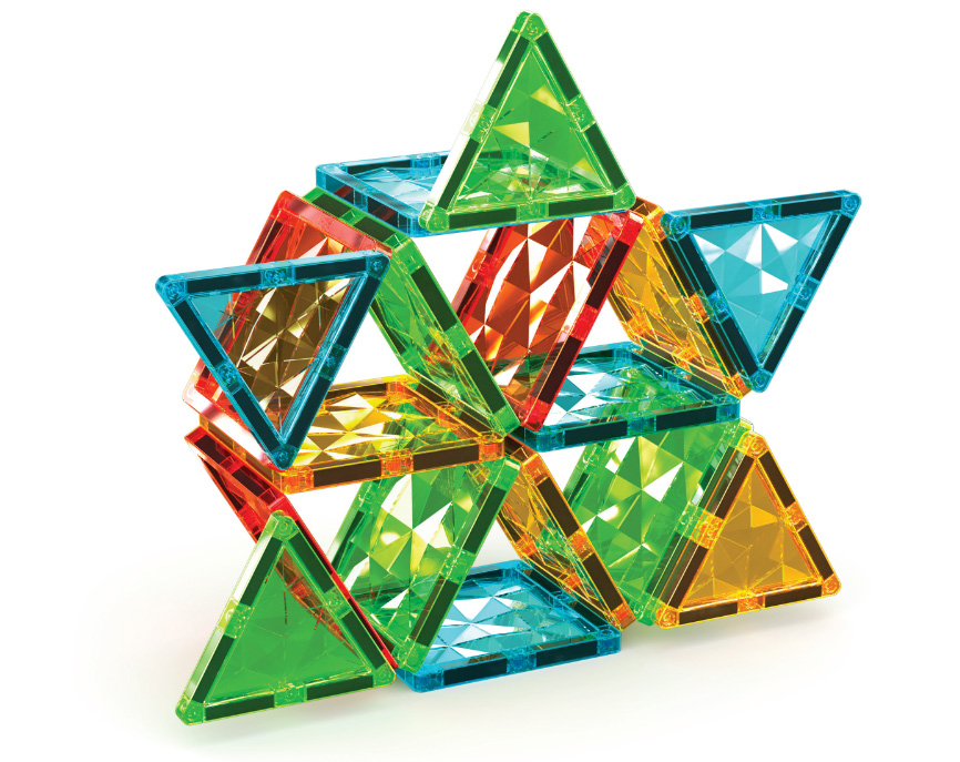 Магнитен конструктор Geomag Разноцветни плочки 60 части - Image 3