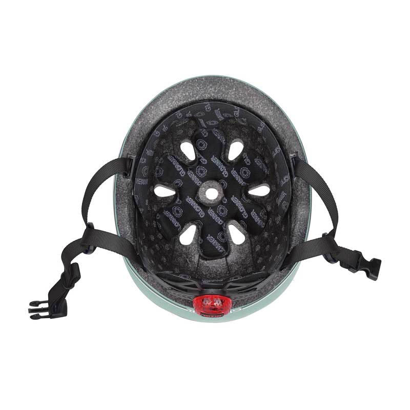 Детска каска за тротинетка Globber Go Up Lights, XXS/XS (45-51cm) - зелена - Image 3