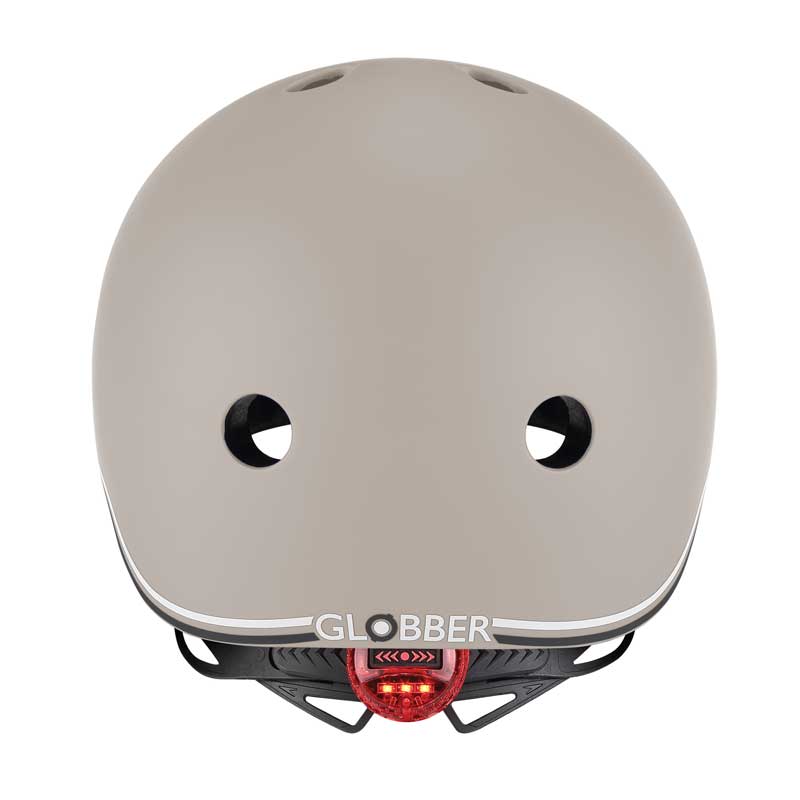 Детска каска за тротинетка Globber Go Up Lights, XXS/XS (45-51cm) - сива - Image 4